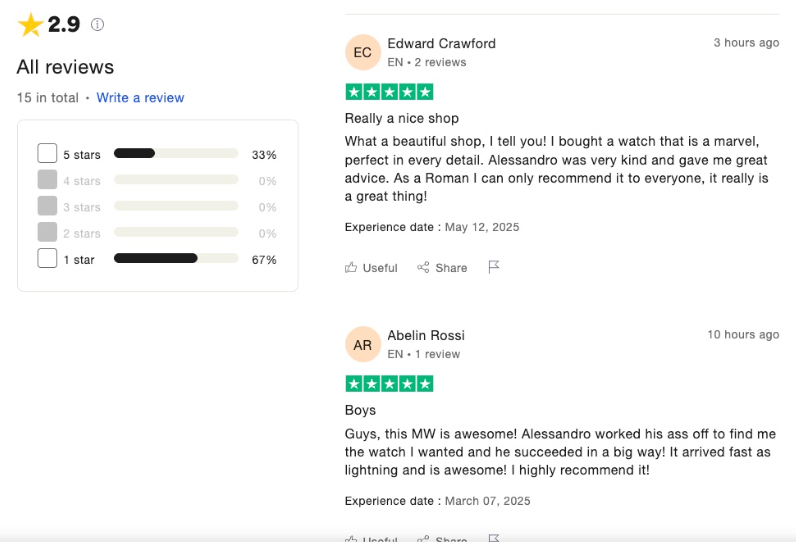 trustpilot review
